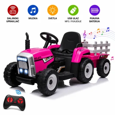 Električni traktor Tract XMX611 – Pink