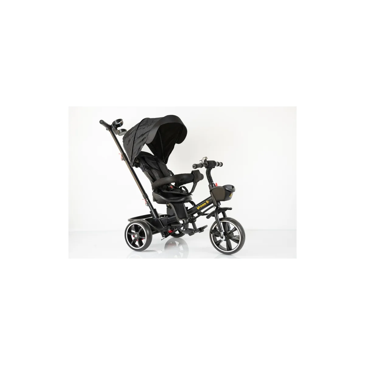 Tricikl Bike #203 sa roditeljskom ručkom – Crna